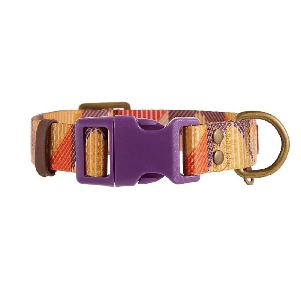 Top Paw Geometric Purple Pink Yellow Fashion Dog Collar XS, SM, Medium, Large‎